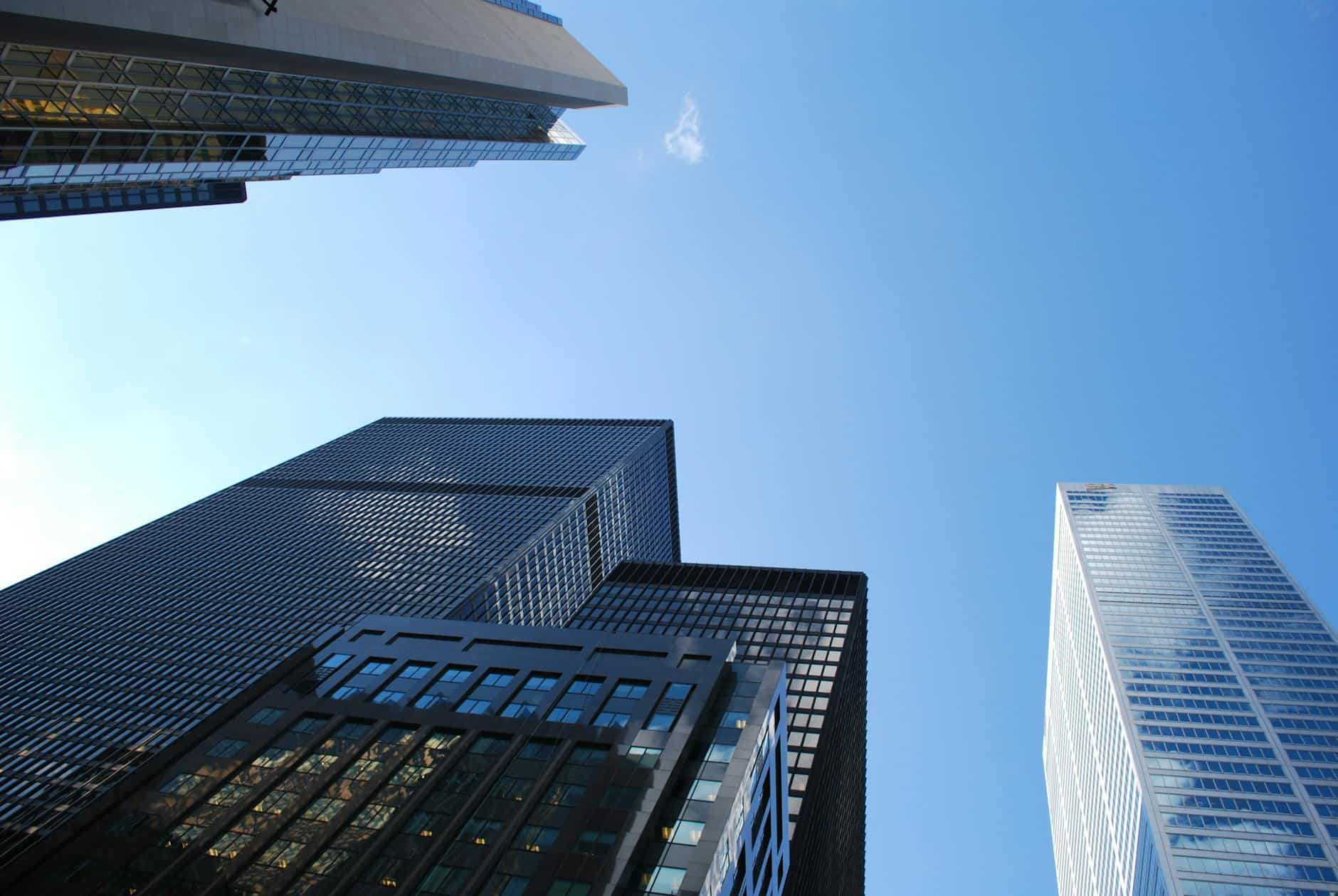 Wall Street financial district with historical buildings representing S&P 500 corporate turnover data